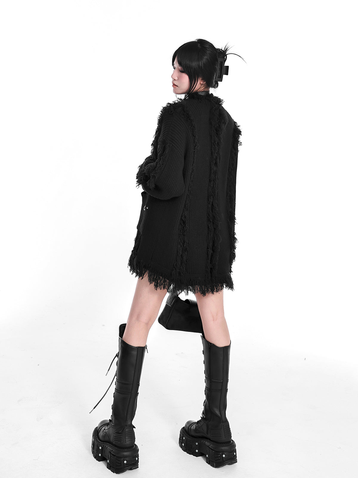 Yubaby Rock Chic Halter Cardigan Sweater