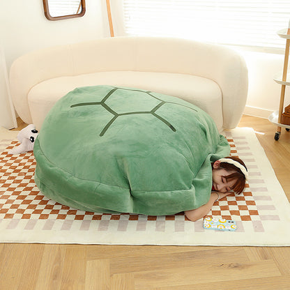 Turtle Shell Plush Pillow and Sleeping Bag Toy