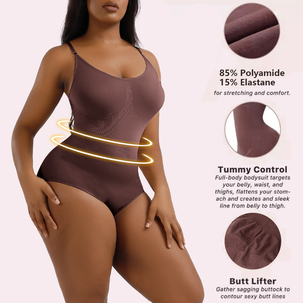 A slimming and body-shaping jumpsuit