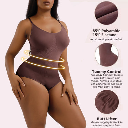 A slimming and body-shaping jumpsuit