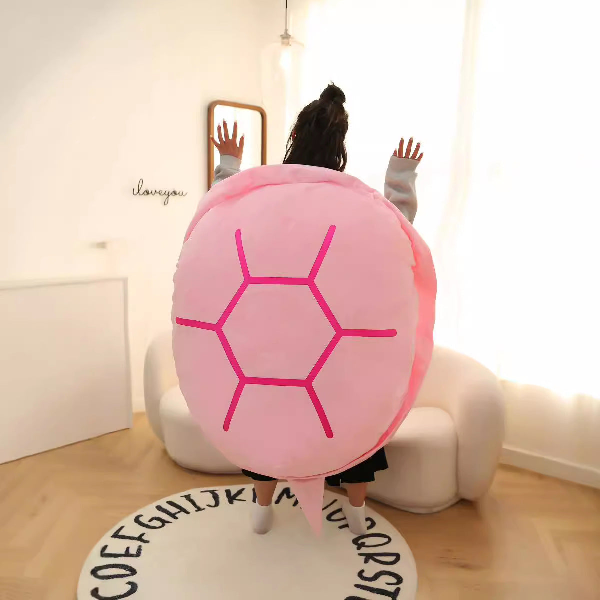 Turtle Shell Plush Pillow and Sleeping Bag Toy