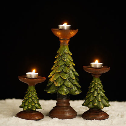 Christmas Tree Candle Holder Decor