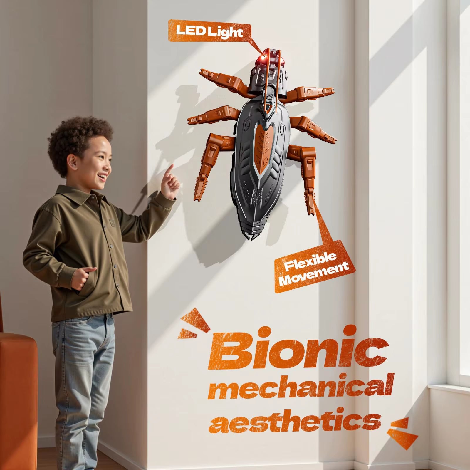 Popular Intelligent Electric Lizard Remote Control Gecko Charging Wall Crawling Remote Control Mechanical Gecko Crawler Toy