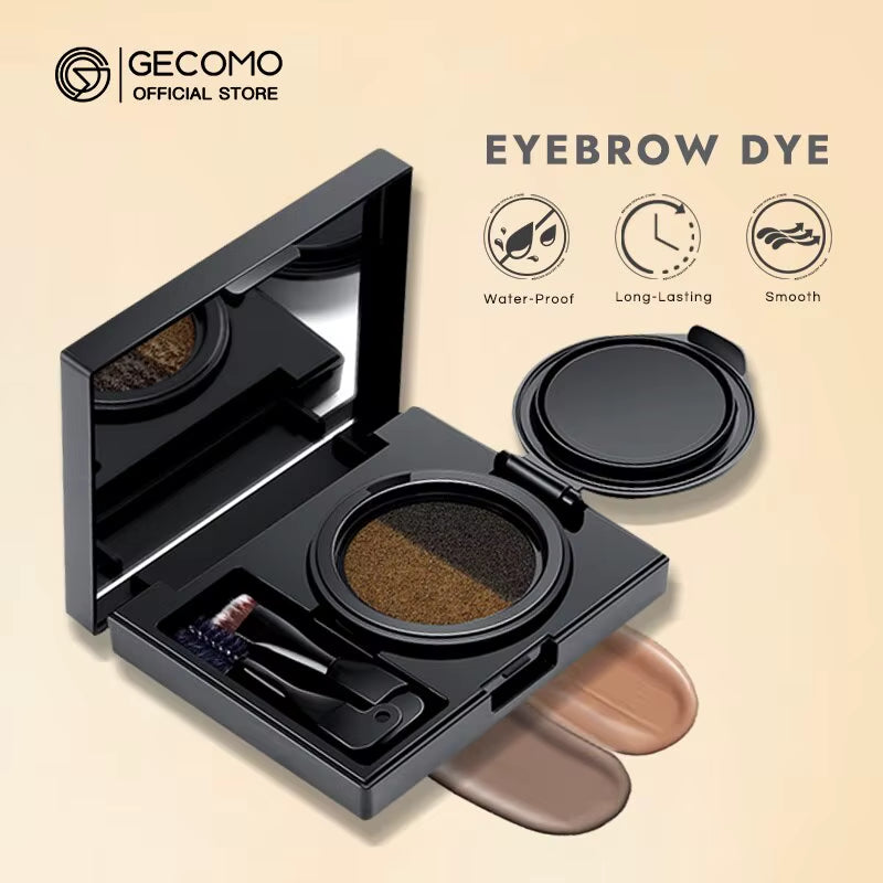 Two-Color Air Cushion Eyebrow Powder Color Waterproof and Sweat-Proof Long-Lasting Eye Brow Cream