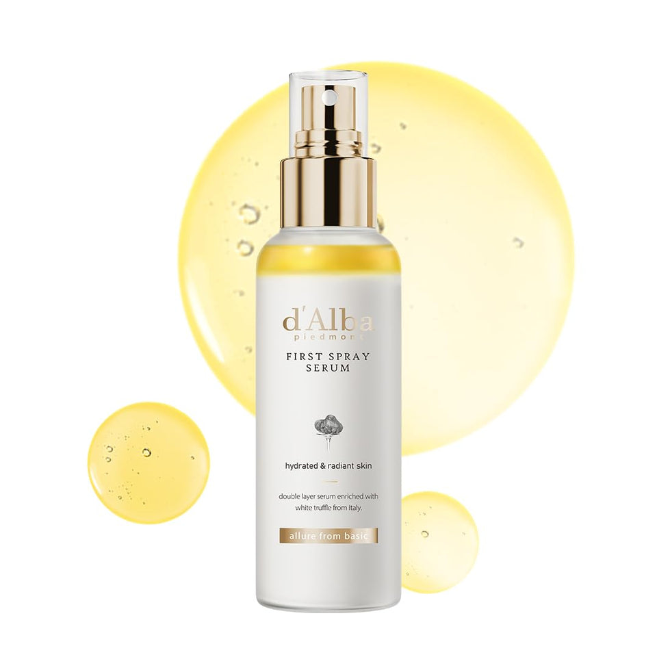 d'alba Piedmont Italian White Truffle First Spray Serum, Vegan Skin Care, Light-weight Face Moisturizer