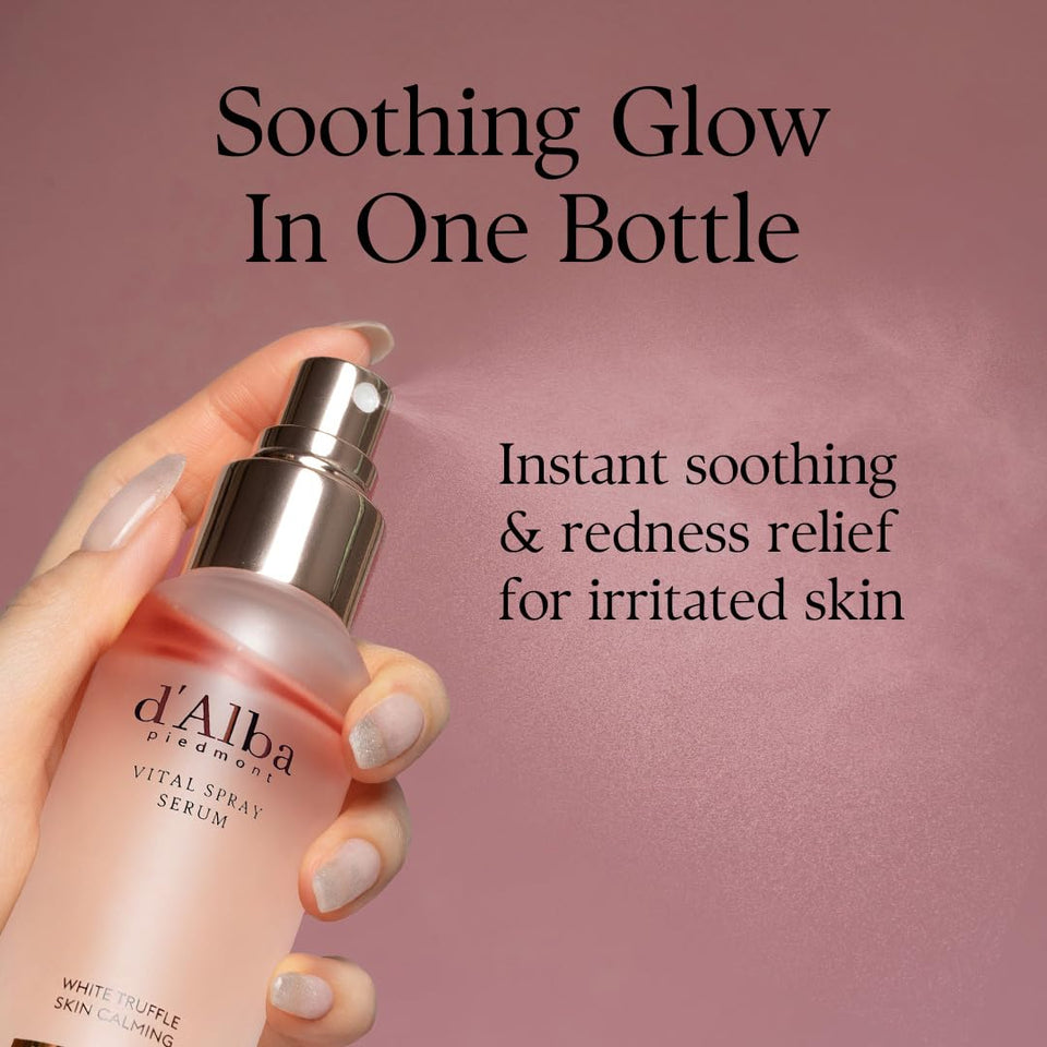 d’Alba Piedmont White Truffle Vital Spray Serum – Vegan Hydrating & Calming Mist
