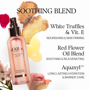 d’Alba Piedmont White Truffle Vital Spray Serum – Vegan Hydrating & Calming Mist