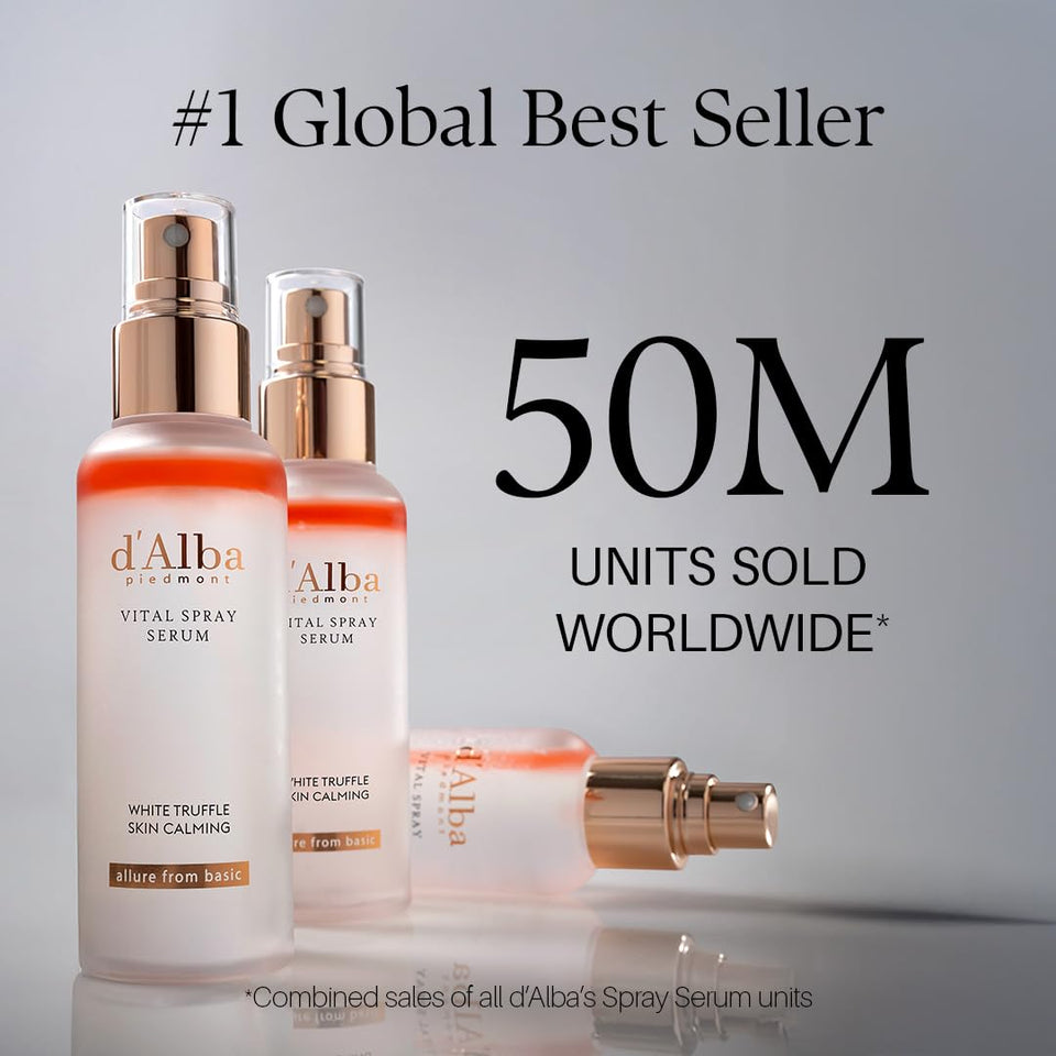 d’Alba Piedmont White Truffle Vital Spray Serum – Vegan Hydrating & Calming Mist