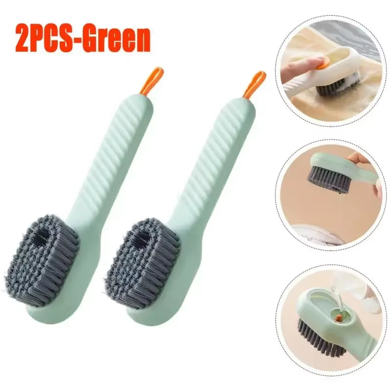 Fashion Multifunction Shoe Brush Soft Bristled Liquid Filled up Wash Shoe Cleaning House Accessories Clean Kitchen Tools