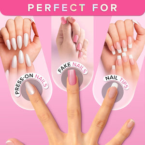 Super Strong Nail Glue for Press On Nails, Nail Tips & Acrylic Fake Nails (8ml)