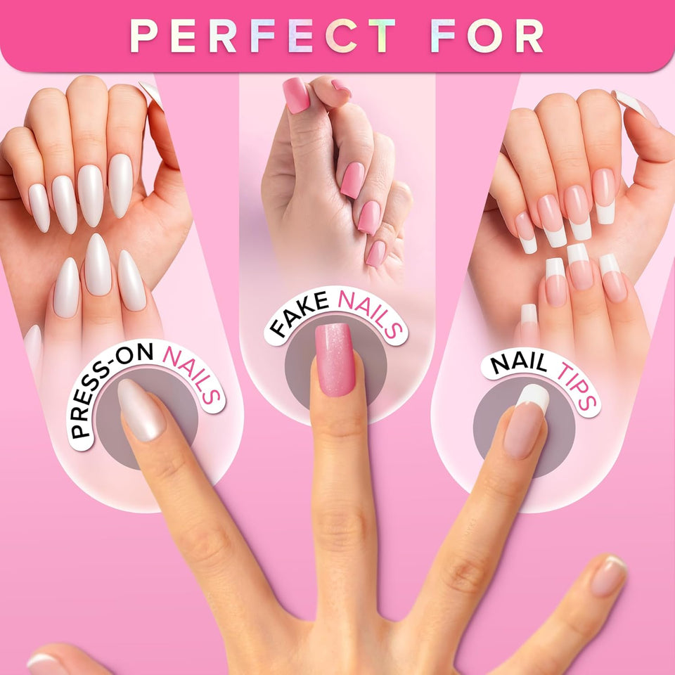 Super Strong Nail Glue for Press On Nails, Nail Tips & Acrylic Fake Nails (8ml)