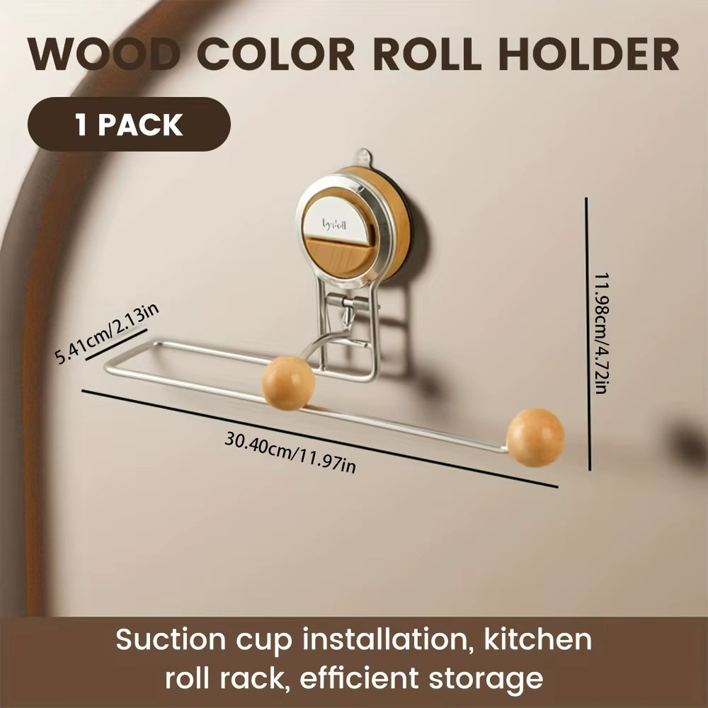 Suction Cup Kitchen Paper Towel Holder Stainless Steel Toilet Paper Holder Tissue Hanger Roll Holder for Bathroom Accessories