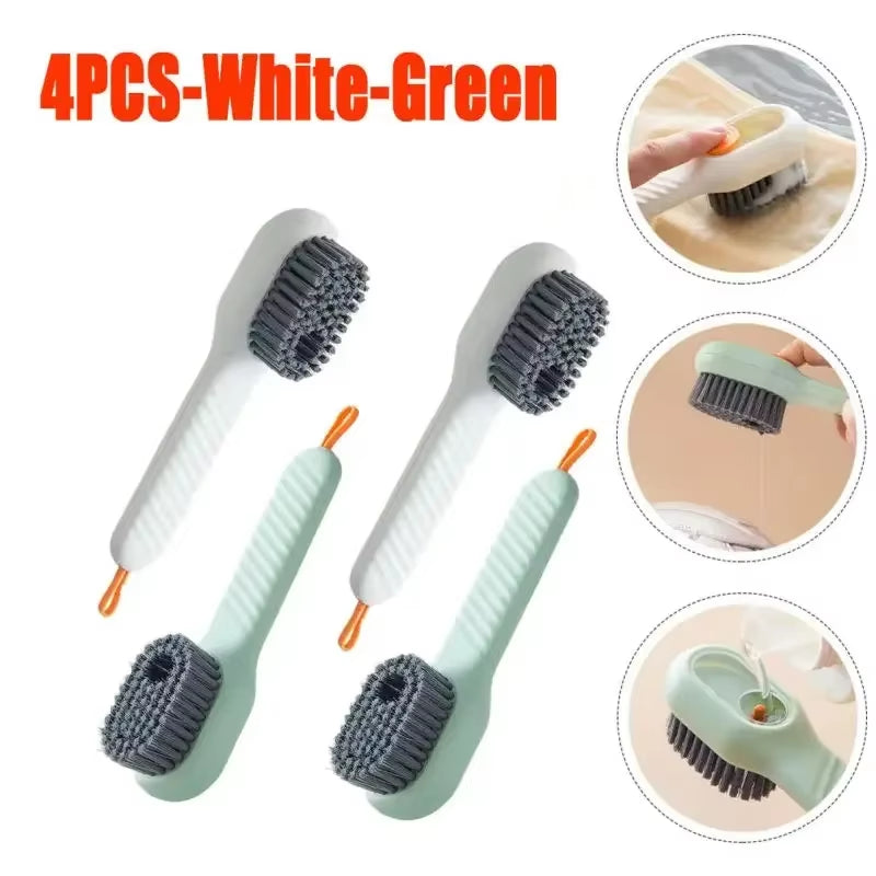 Fashion Multifunction Shoe Brush Soft Bristled Liquid Filled up Wash Shoe Cleaning House Accessories Clean Kitchen Tools