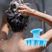Silicone Scalp Massager Shampoo Brush | Hair Growth & Exfoliating Scalp Scrubber | Anti-Mold Hair Brush for Healthy Scalp