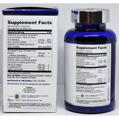 1MD LiverMD Liver Repair Support Supplement New Sealed 60 Capsules New