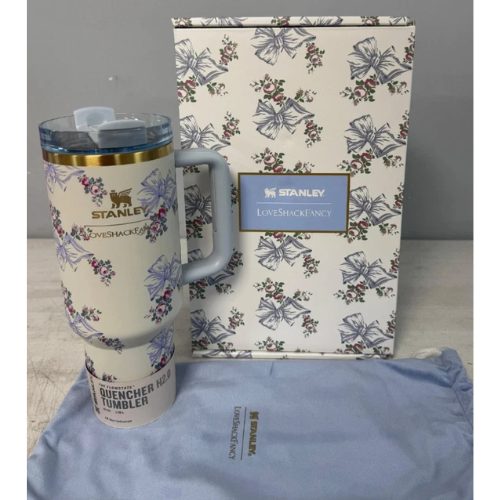 The Stanley X Love Shack Fancy Holiday Quencher Cup 40 OZ New