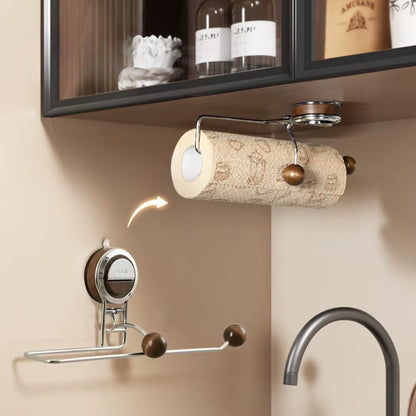 Suction Cup Kitchen Paper Towel Holder Stainless Steel Toilet Paper Holder Tissue Hanger Roll Holder for Bathroom Accessories