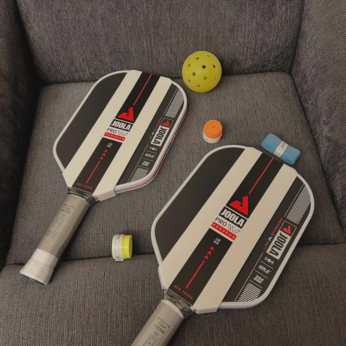 Pack of 2 Professional 16mm Pickleball Paddle Fiber Performance Paddle for Power & Control