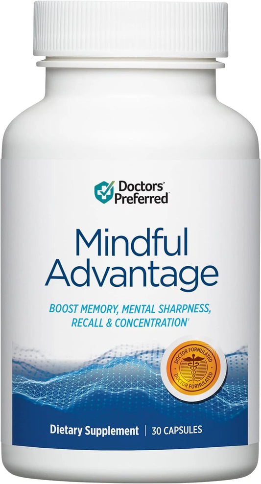Mindful Advantage Brain Supplement for Memory and Focus - Boost Memory, Mental S