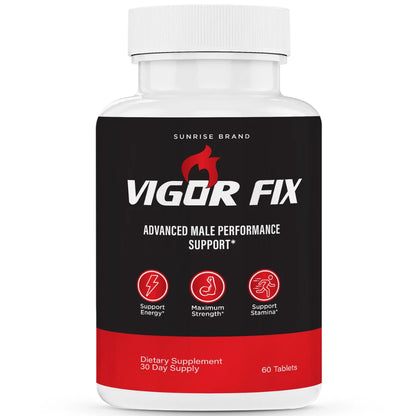 Vigor Fix Male Health Pills to Enhance Masculine Vitality and Libido 60 Tablets