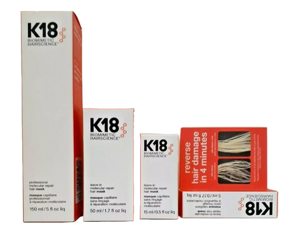 K18 Biomimetic Hairscience Pro Molecular Repair Hair Mask - Various Sizes