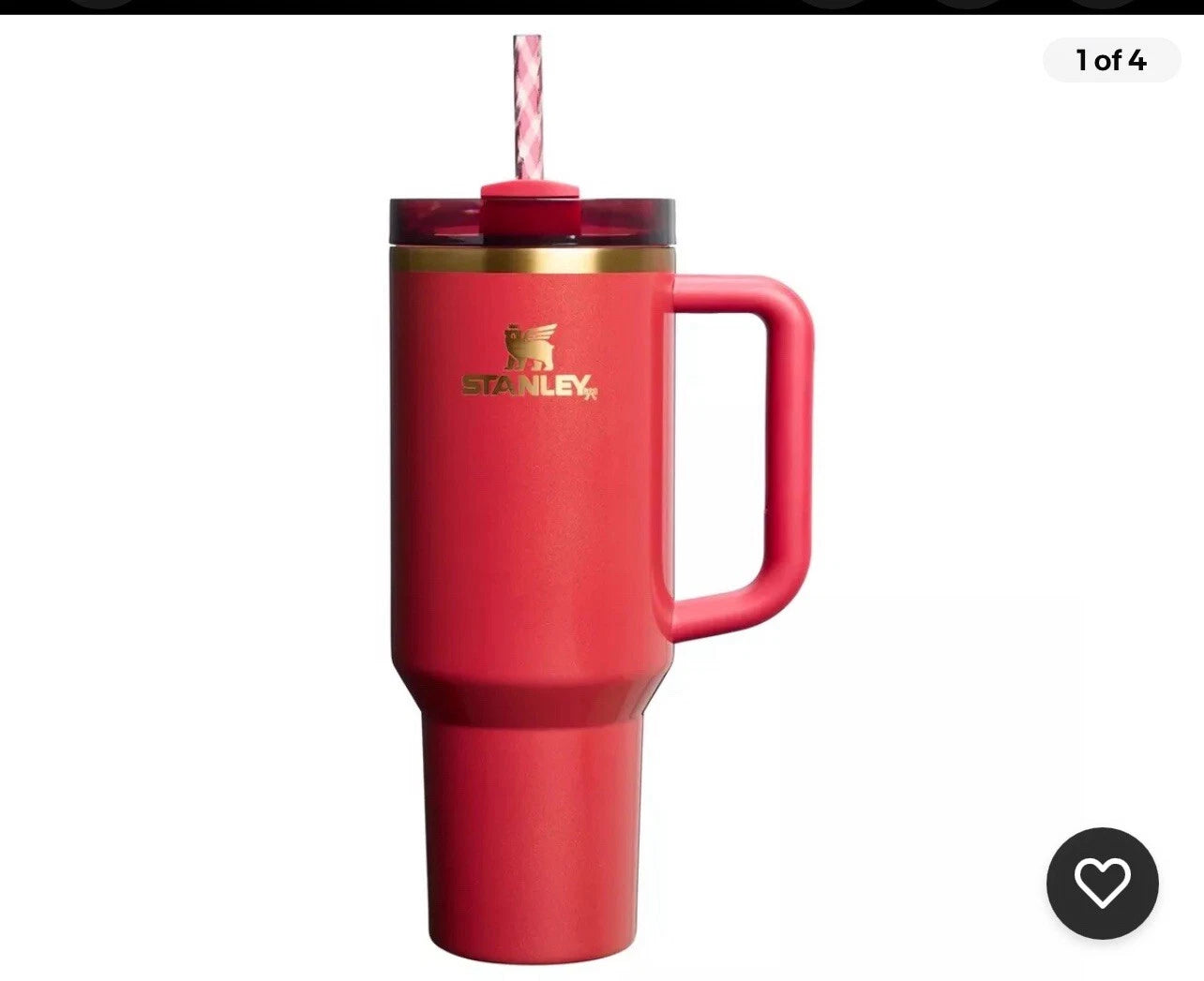 Stanley Scarlet Tinsel 40oz new Limited Edition Holiday Tumbler, Travel Mug Cup