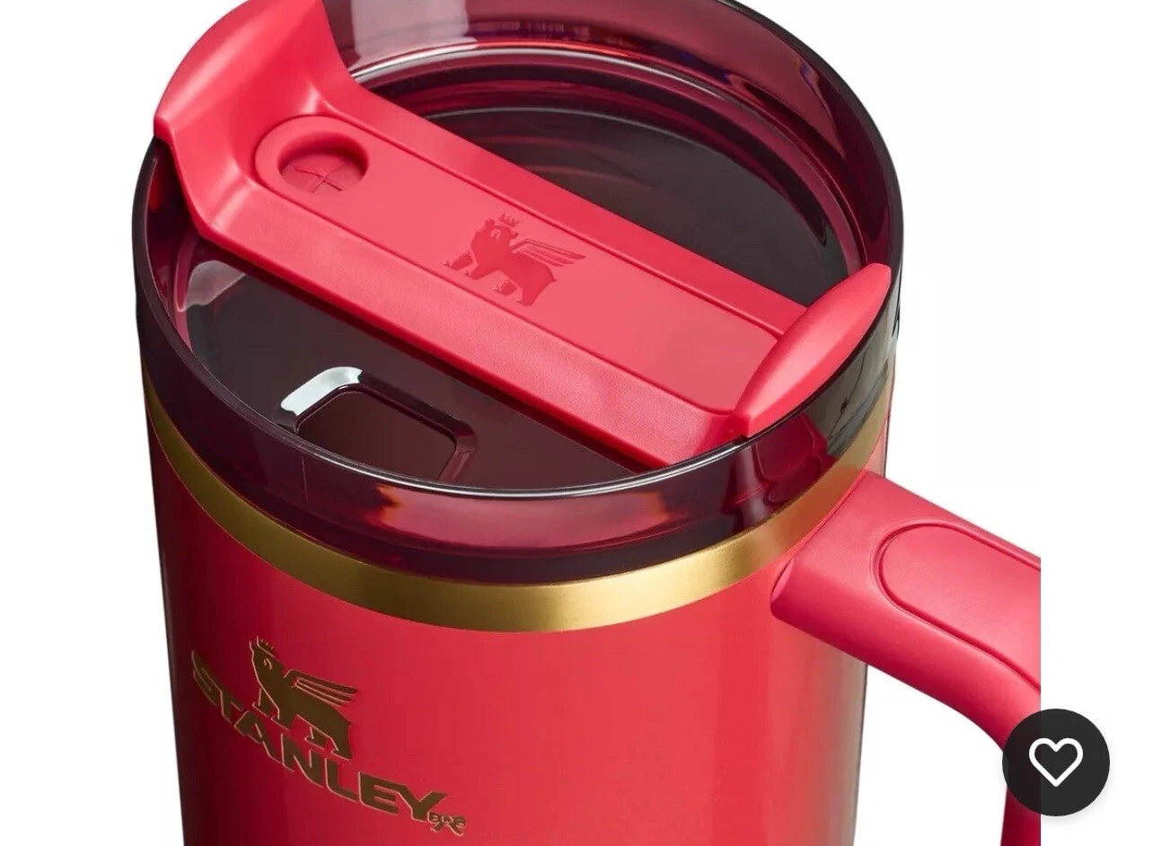 Stanley Scarlet Tinsel 40oz new Limited Edition Holiday Tumbler, Travel Mug Cup