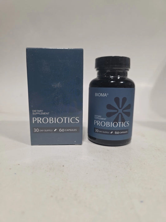 Bioma Probiotics for Digestive Health 3-in-1 Gut Health Formula 60 Caps |5/28|
