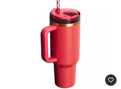 Stanley Scarlet Tinsel 40oz new Limited Edition Holiday Tumbler, Travel Mug Cup