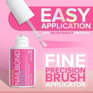 Super Strong Nail Glue for Press On Nails, Nail Tips & Acrylic Fake Nails (8ml)